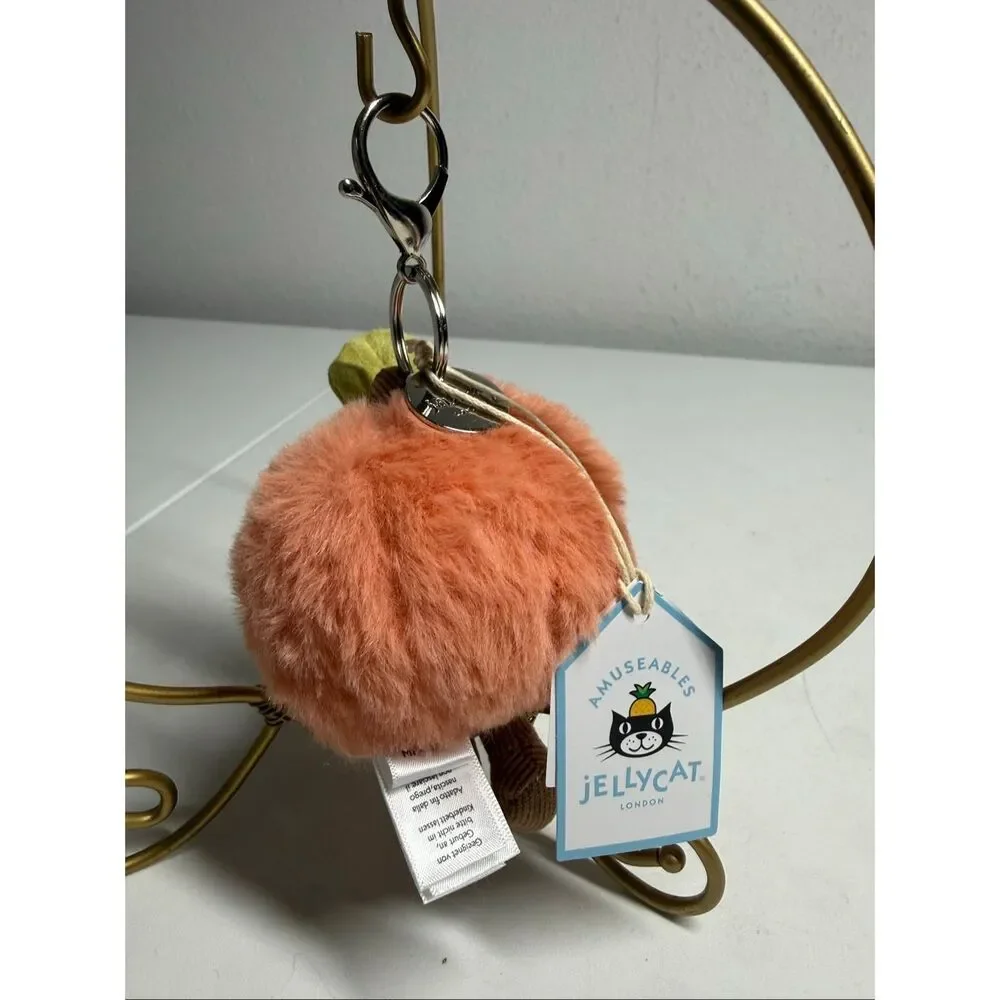 NWT Jellycat Amuseables Peach Bag Charm